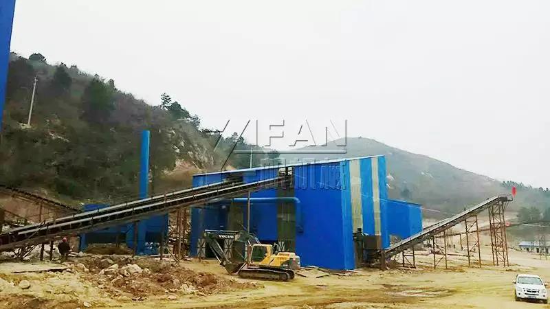 玄武岩生产线现场