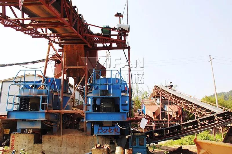 河卵石生产线现场图四